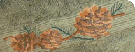 Pinecone Branch Moss Towels